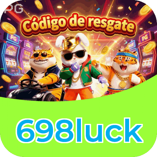 Interface do aplicativo 698luck mostrando jogos disponíveis no iOS e Android
